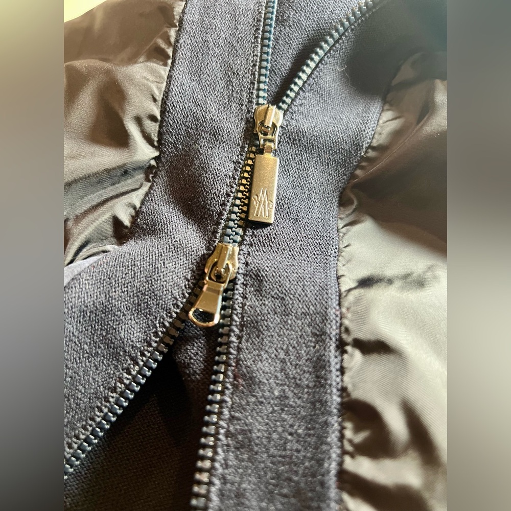 New Moncler Navy Cardigan XXL Pockets Double Zip Up - Picture 6 of 8